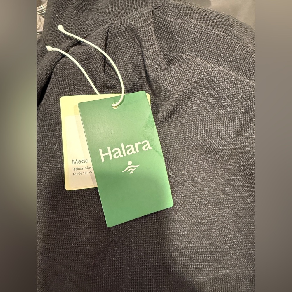 HALARA Black Wide Leg Overall Jumpsuit Size Medium NWT Adjustable Straps Pockets - Picture 12 of 15